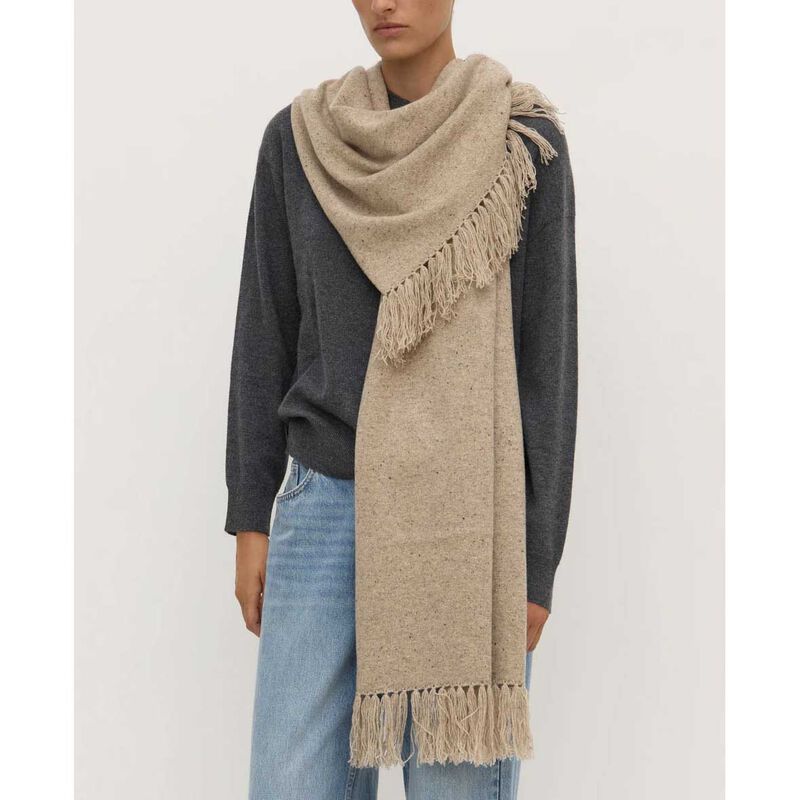Assembly Label Wool Scarf Stone Marle image number 1